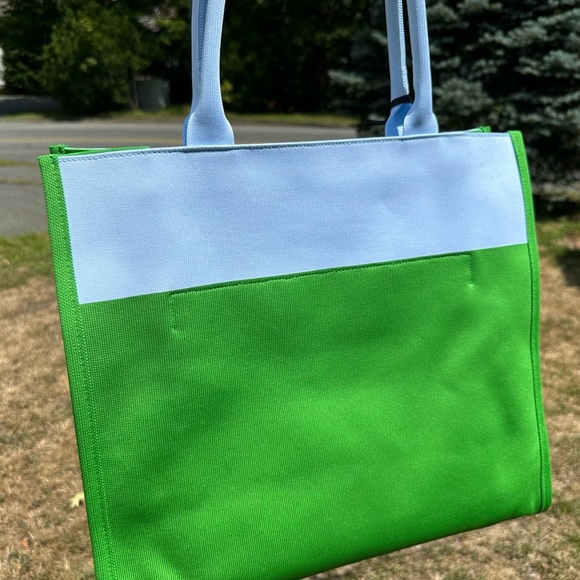 kate spade x Target Colorblock Knit Tote Green / Blue NWT - Picture 8 of 9